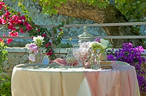 Table with christening decoration!